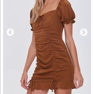 FOREVER 21 RUCHED DRESS